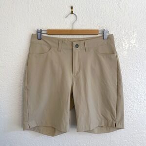 Patagonia Skyline Traveler 8" Quick-Dry Shorts Tan‎ Beige Womens 8 Outdoor Hike